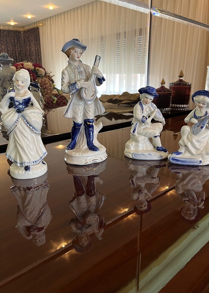 Antika Porselen Biblolar - Görsel 2