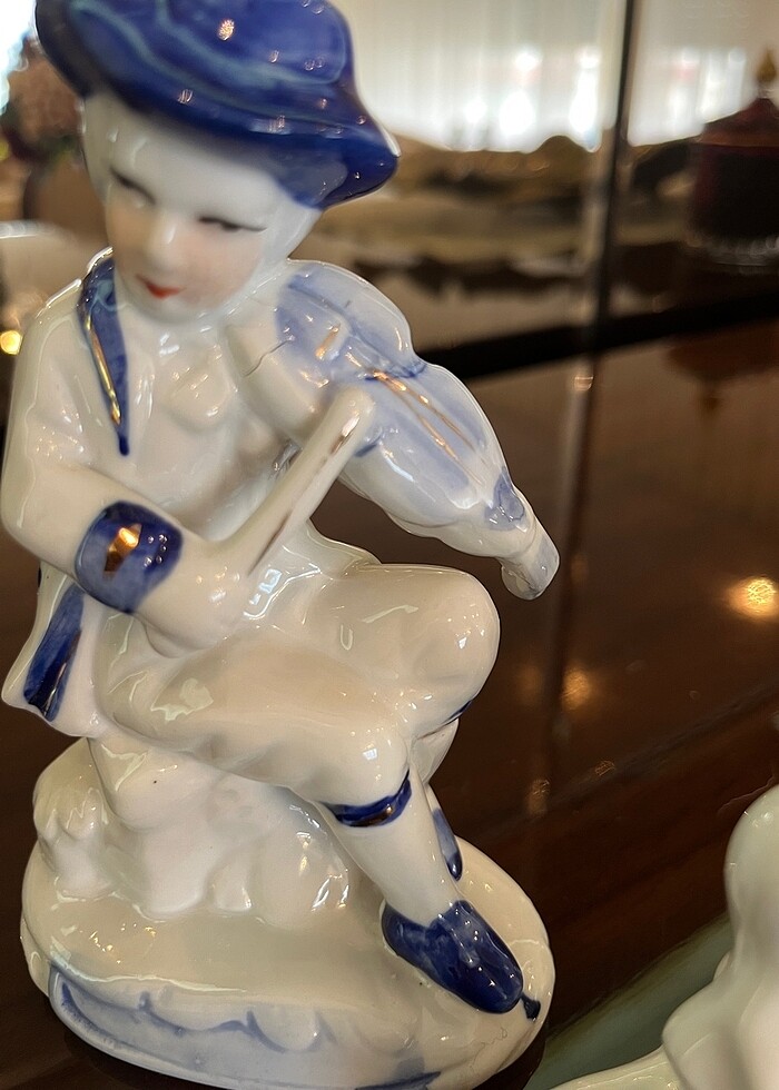 Antika Porselen Biblolar - Görsel 5