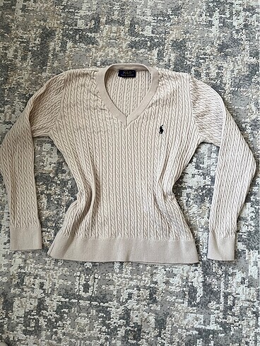 Polo Ralph Lauren Krem renk POLO RALPH LAUREN kazak
