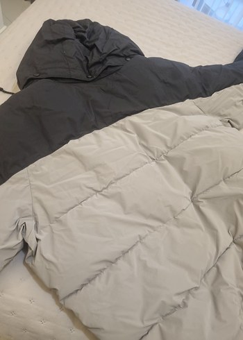 Columbia Gri Kapüşonlu mont - Görsel 4