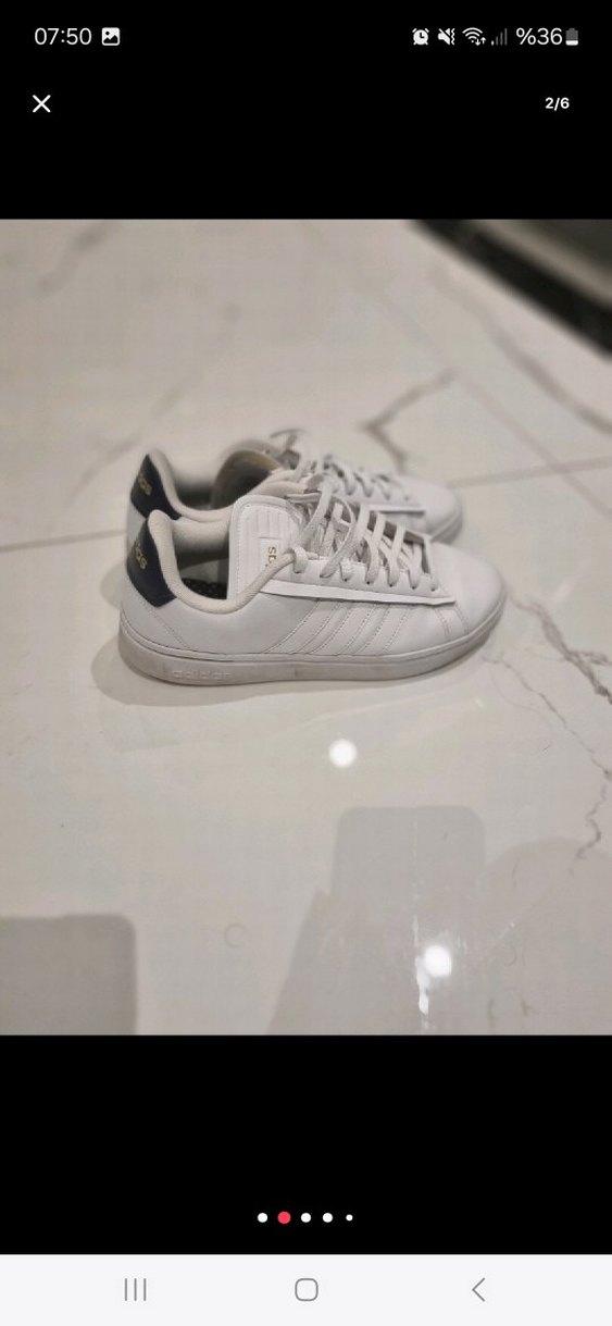 adidas Beyaz Spor Ayakkabı - Görsel 3