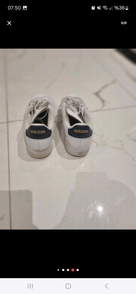 adidas Beyaz Spor Ayakkabı - Görsel 5