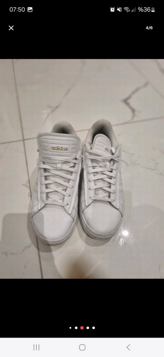 adidas Beyaz Spor Ayakkabı - Görsel 4