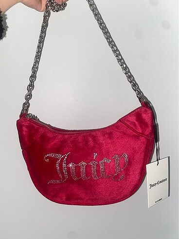 Juicy Couture Pembe Kadife Çanta