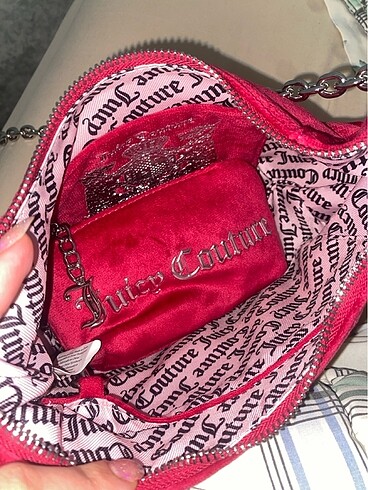 Juicy Couture Juicy Couture Pembe Kadife Çanta