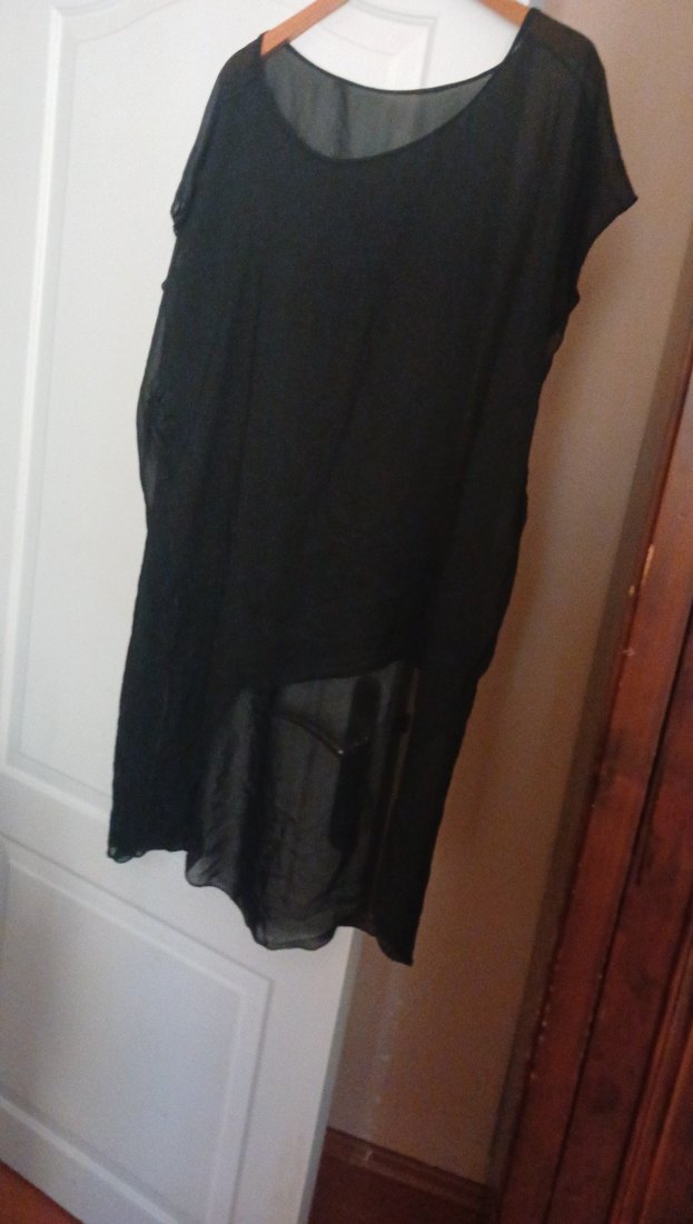 Siyah Uzun Kesim Salaş - Görsel 2