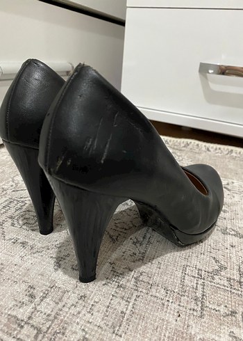 Diğer Klasik Siyah Kadın Stiletto Topuklu Ayakkabı