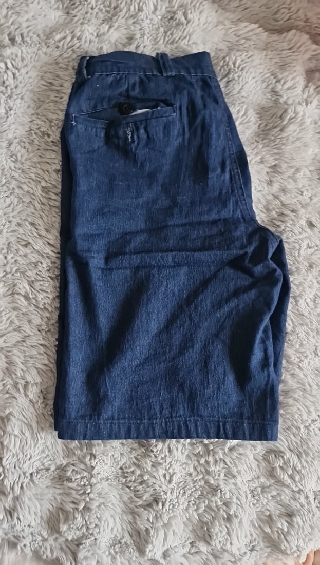 Erkek Lacivert Denim Kısa Şort - Görsel 2