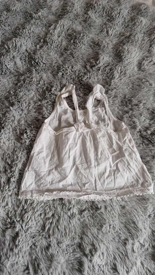 Kız Çocuk Bohem Keten Fırfırlı Askısız Üst - Görsel 2