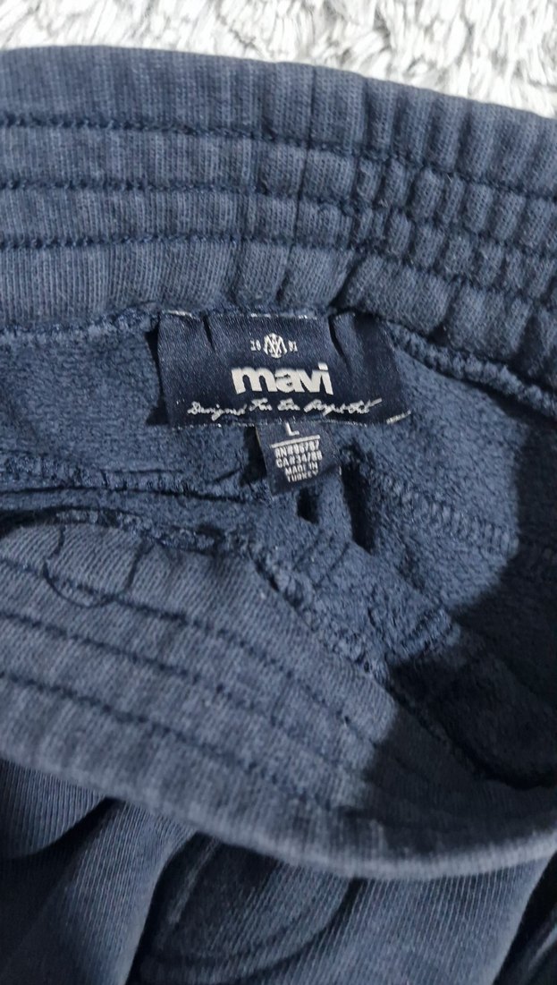 Lacivert Rahat Kesim erkek eşofman altı - Görsel 2