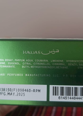 Hawas Tropical Erkek Parfümü Yeşil - Görsel 2