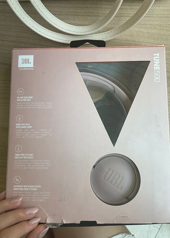 Yeni Alınmış Hiç kullanılmamış JBL Tune500 Pudra Pembe Kulaklık