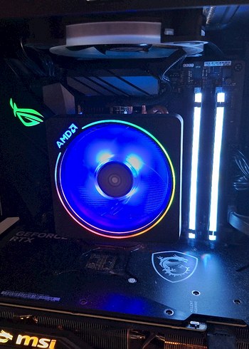  Beden AMD Wraith prisim 92mm am4 RGB işlemci soğutucu
