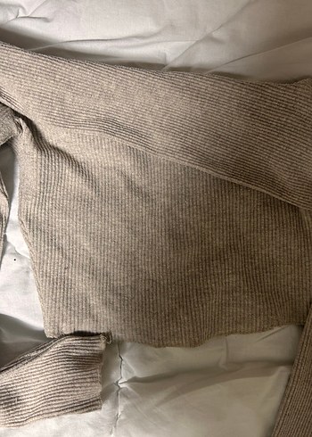 bershka krem crop - Görsel 2