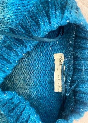 Mavi Bohem Boğazlı Örgü Kadın Kazak - Görsel 3