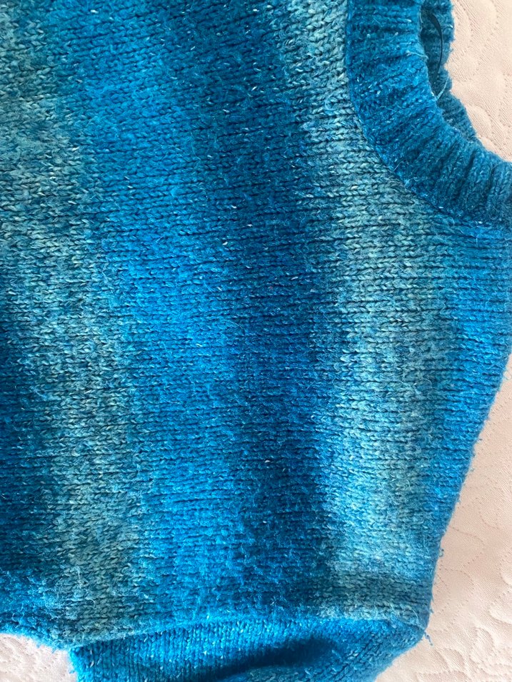 Mavi Bohem Boğazlı Örgü Kadın Kazak - Görsel 2