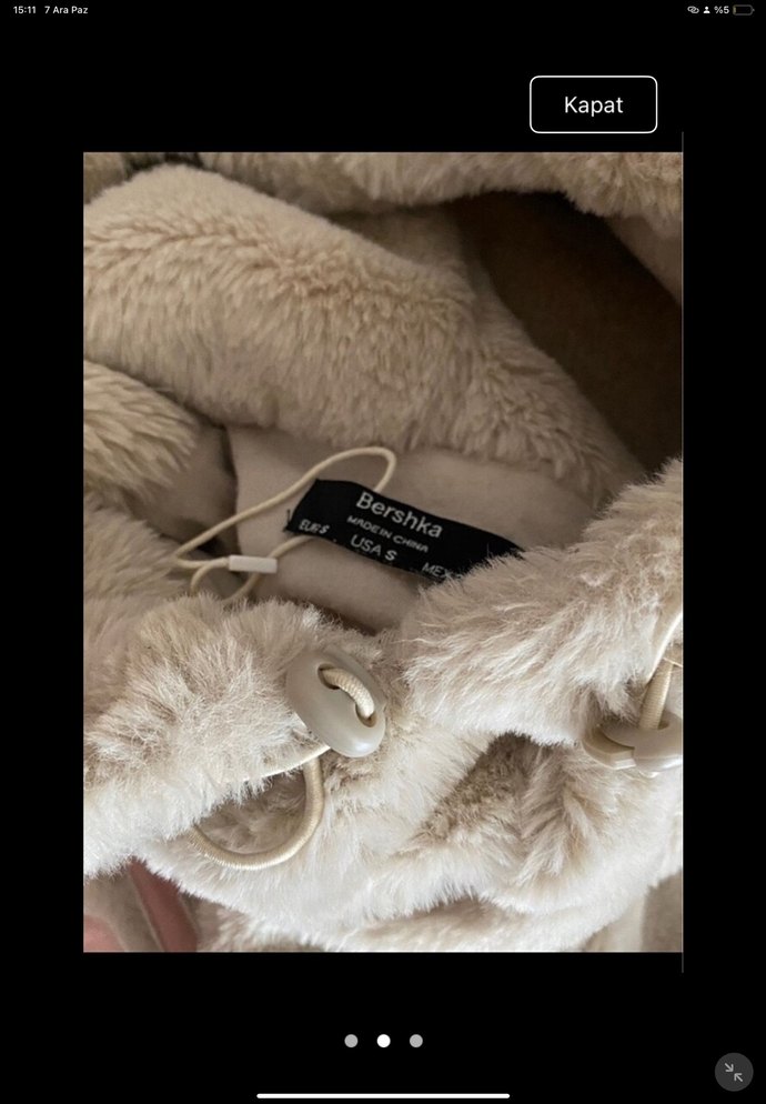 Kürklü Kapüşonlu Kız Sweatshirt - Görsel 2