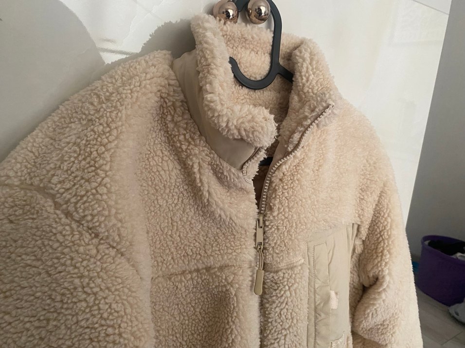 Bej Kadın Midi Boy Sıcak Ceket - Görsel 4