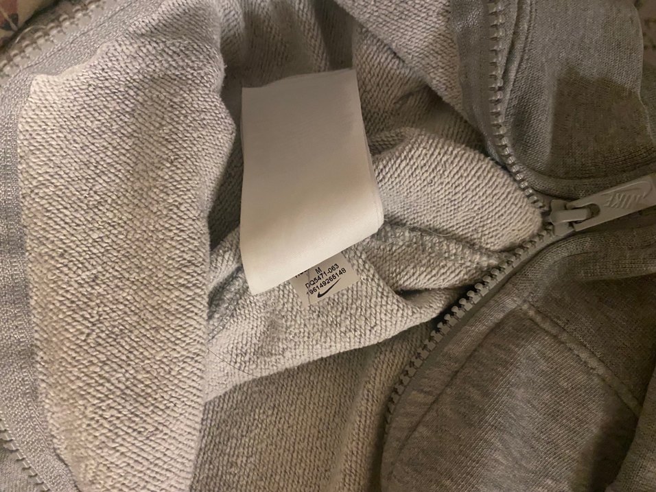 Nike Gri Fermuarlı  Sweatshirt orjinal - Görsel 5