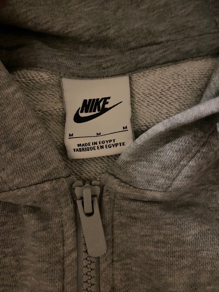 Nike Gri Fermuarlı  Sweatshirt orjinal - Görsel 3