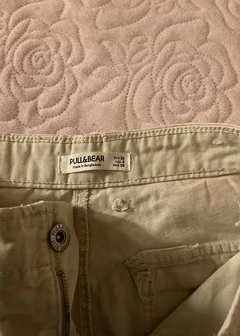 Bej Loose Fit Midi Kadın Kot Pantolon - Görsel 2