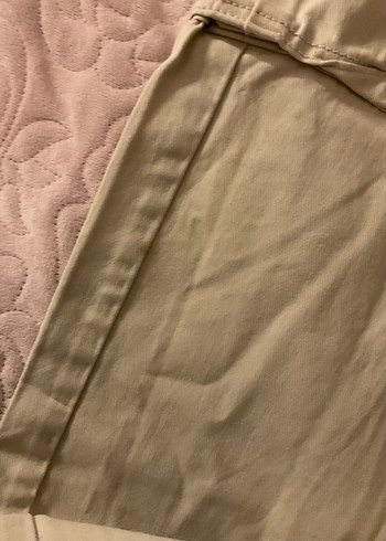 Bej Loose Fit Midi Kadın Kot Pantolon - Görsel 3