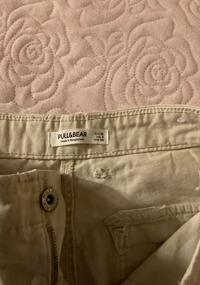 Bej Loose Fit Midi Kadın Kot Pantolon - Görsel 2