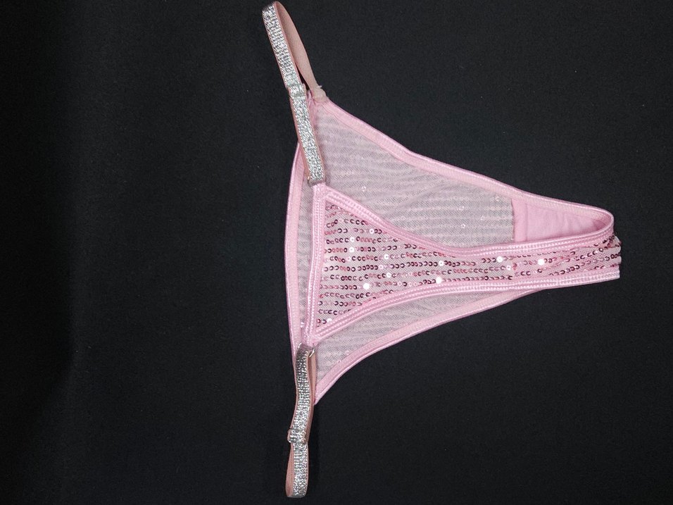 Pembe Parlak Nakışlı Mini Sütyen - Görsel 4