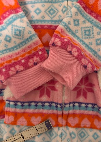 Renkli Desenli Bebek Kız Tulum - Görsel 5