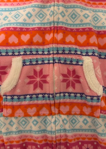 Renkli Desenli Bebek Kız Tulum - Görsel 4