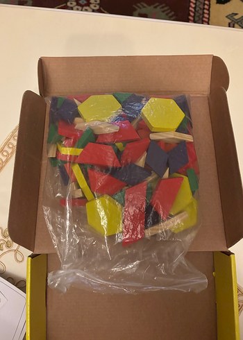 125 Parça Renkli Ahşap Puzzle Blokları - Görsel 4