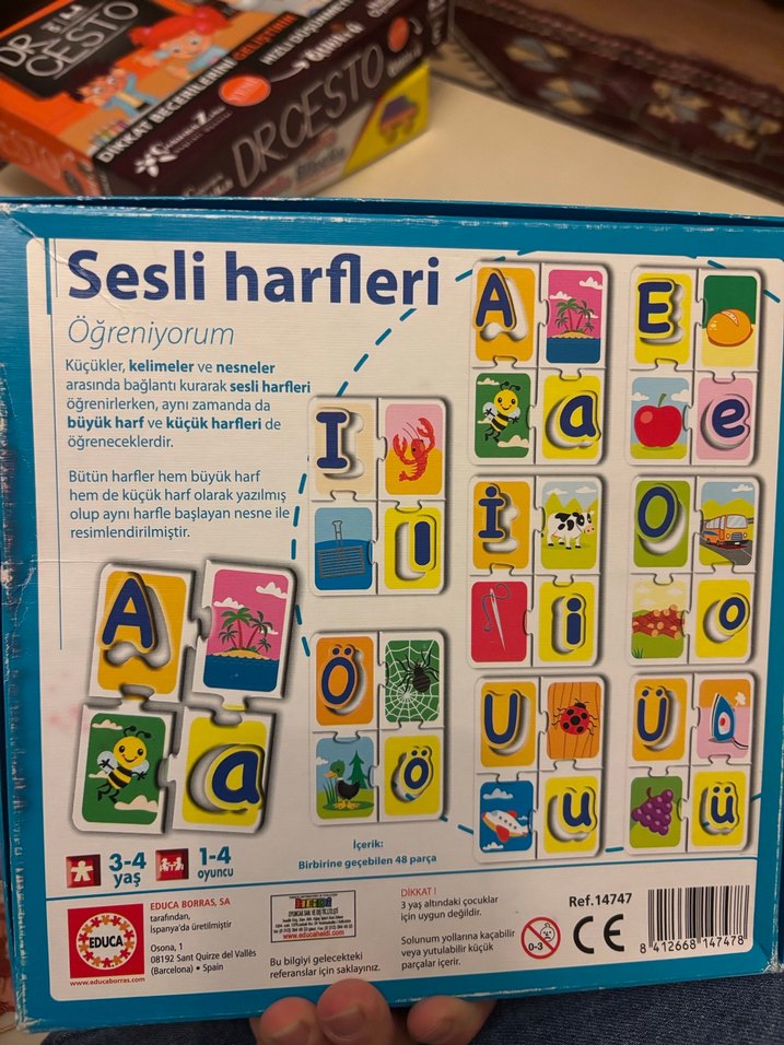 EDUCA Sesli Harfleri Öğreniyorum Eğitici Oyuncak 3-4 Yaş - Görsel 2