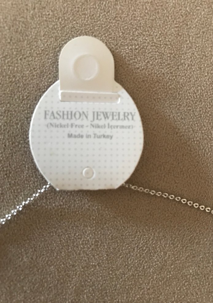 Gri Zincir Detaylı Kadın Kolye - Görsel 3