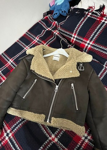 Kahverengi Kürklü Deri Kadın Ceket - Görsel 4