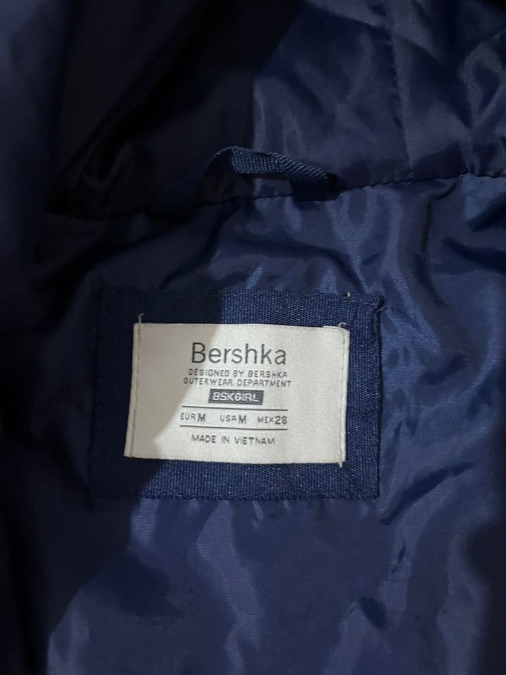 Koyu Mavi Kapüşonlu Fermuarlı Kadın Ceket - Görsel 2