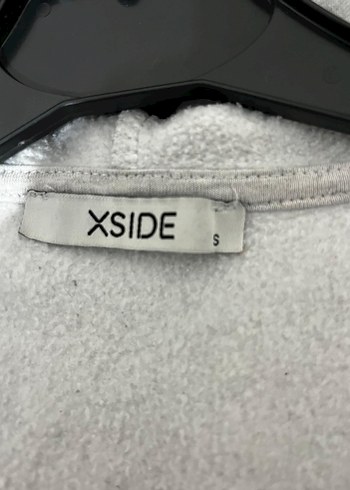 Gri Kapüşonlu Fermuarlı Kadın Sweatshirt - Görsel 3