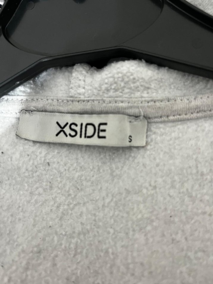 Gri Kapüşonlu Fermuarlı Kadın Sweatshirt - Görsel 3