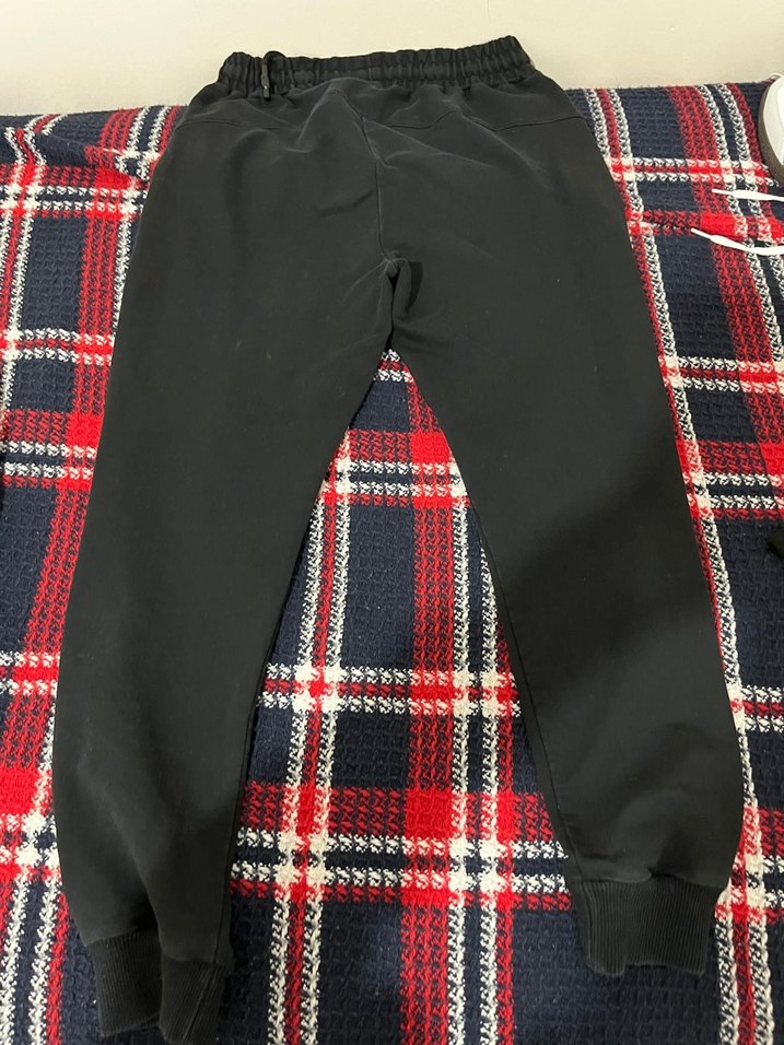 Erkek Siyah Fermuarlı Outdoor Eşofman Altı - Görsel 2