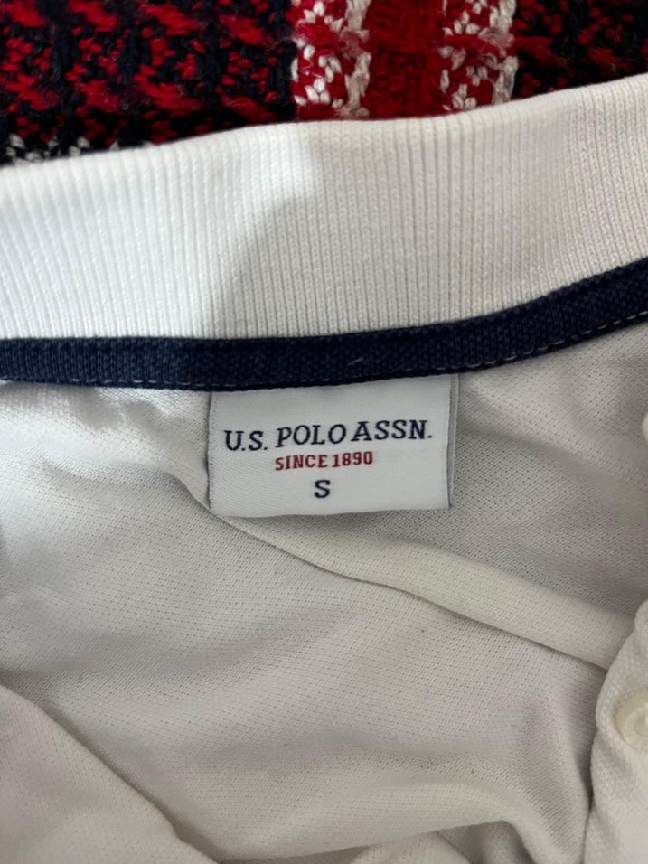 orijinal beyaz Polo Yaka Kısa Kollu Tişört - Görsel 3