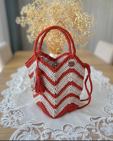 Diğer Zigzag örgü çanta