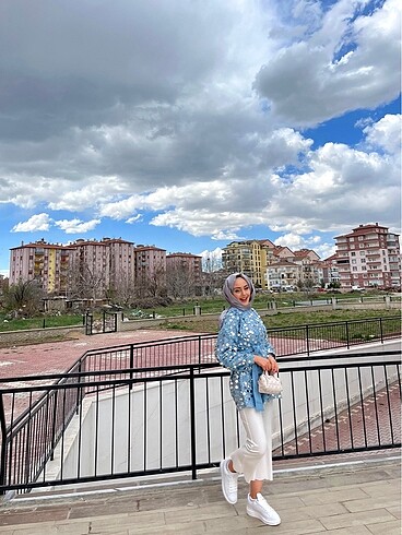 Diğer Pullu kot ceket