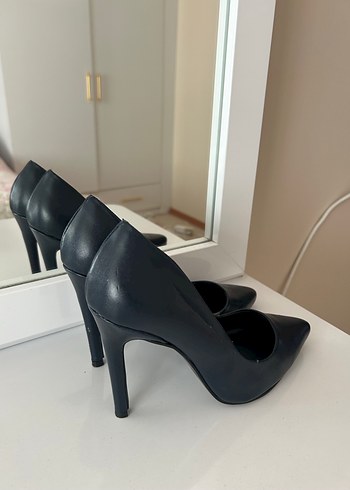 38 Beden mavi Renk Klasik Lacivert Stiletto Topuklu Kadın Ayakkabı
