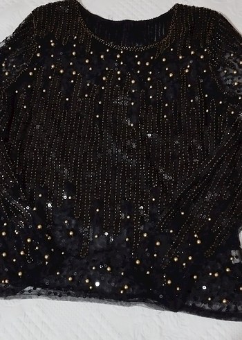 Payetli İşlemeli  bluz - Görsel 5
