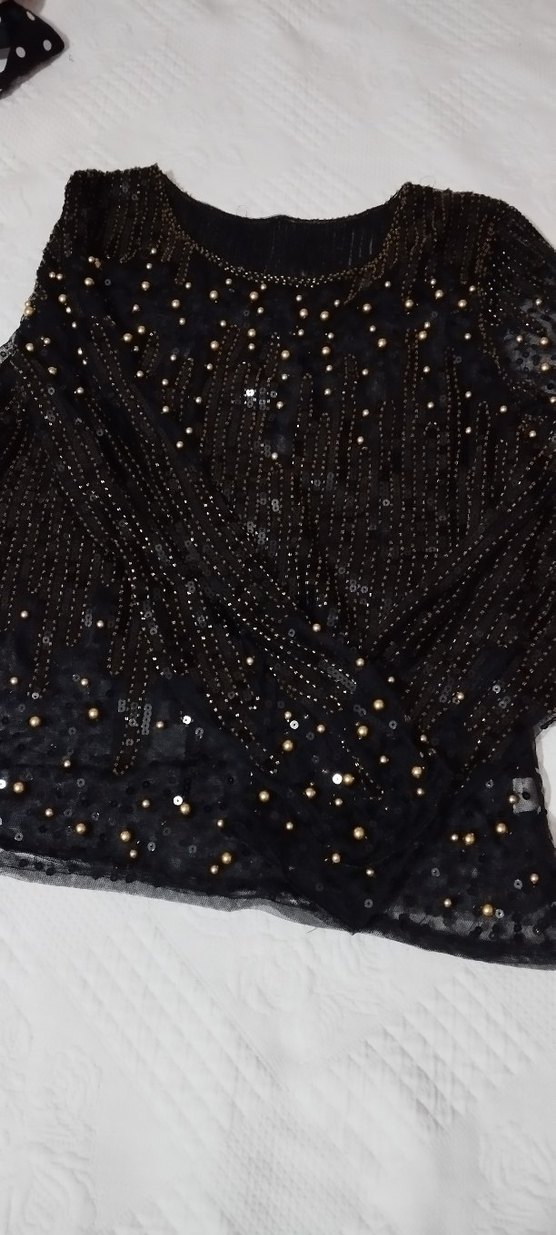 Payetli İşlemeli  bluz - Görsel 4