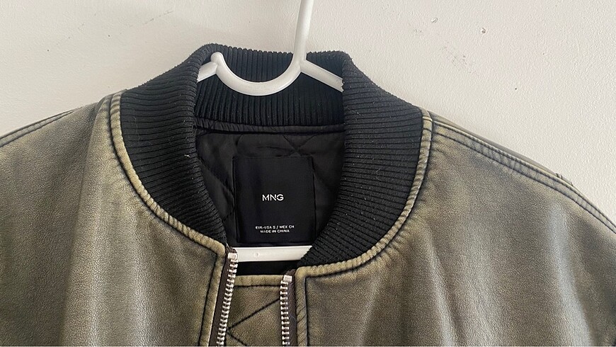 Mango Yesyeni mango deri bomber ceket