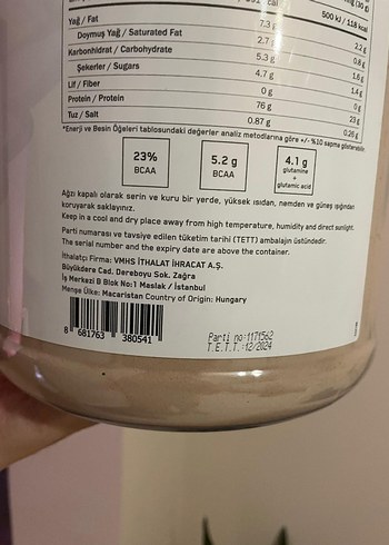 Beden Suplementler.com Whey Protein Tozu 2000g