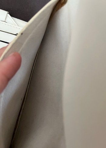 Beden beyaz Renk Polo krem Deri Kadın Cüzdanı