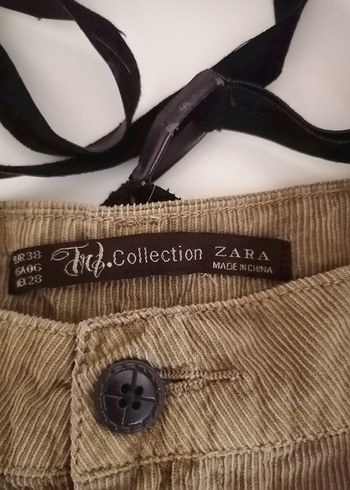 Zara Bej Süet Kadın Mini Şort