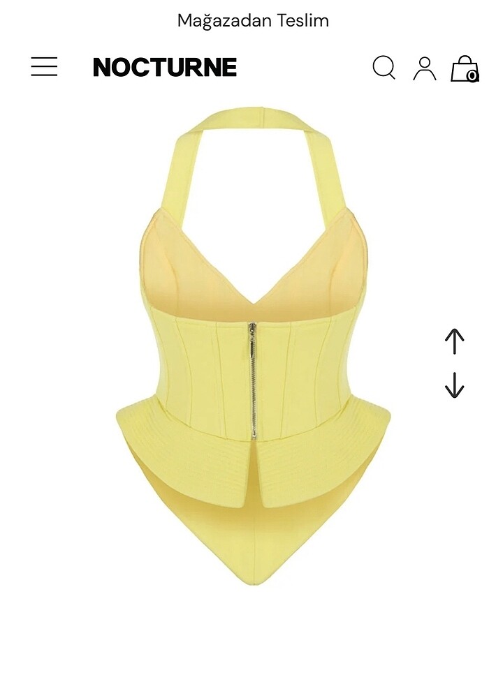 Nocturne Korse Görünümlü Bluz - Görsel 2