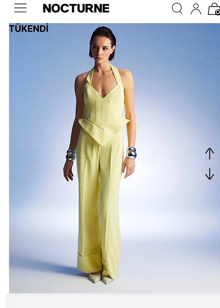 Nocturne Korse Görünümlü Bluz - Görsel 4